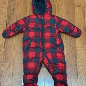 OshKosh B'gosh Red and Black Plaid Puffer Jacket